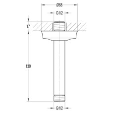 Излив для душа Cezares CZR-F-TDAV2-01