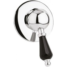 Встраиваемый смеситель для душа хром, ручка Swarovski Nero Cezares Vintage VINTAGE-DIM-01-Sw-N