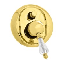 Встраиваемый смеситель для ванны золото 24 карат, ручка Swarovski Cezares Vintage VINTAGE-VDIM-03/24-Sw