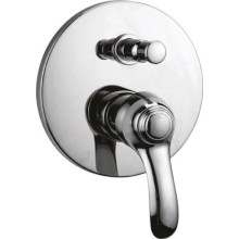 Встраиваемый однорычажный смеситель для ванны с душем хром, ручка хром Cezares Lira LIRA-VDIM-01