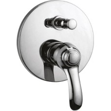 Встраиваемый однорычажный смеситель для ванны с душем хром, ручка хром Cezares Lira LIRA-VDIM-01