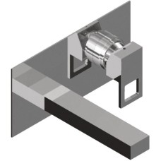 Встраиваемый смеситель для раковины с донным клапаном хром, ручка хром Cezares Molveno MOLVENO-BLS2-01-Cr