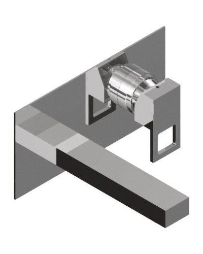 Встраиваемый смеситель для раковины с донным клапаном хром, ручка хром Cezares Molveno MOLVENO-BLS2-01-Cr