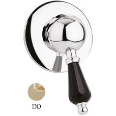 Встраиваемый смеситель для душа золото 24 карат, ручка Swarovski Nero Cezares Vintage VINTAGE-DIM-03/24-Sw-N