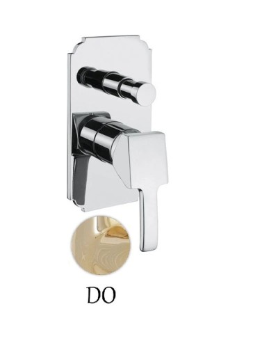 Встраиваемый однорычажный смеситель для ванны золото 24 карата Cezares Legend LEGEND-VDIM-03/24