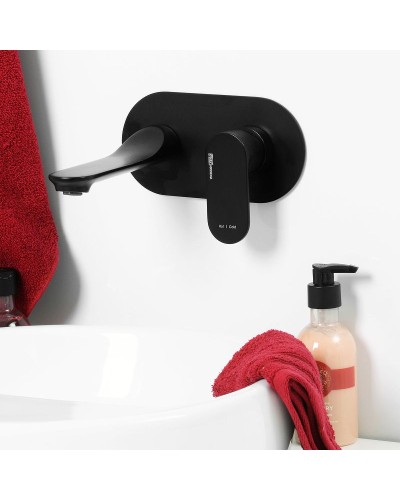 Смеситель для раковины WasserKRAFT Elbе 7430 Черный матовый