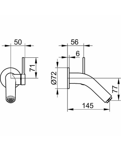 Смеситель для раковины Keuco Plan S 52916 010000 Хром