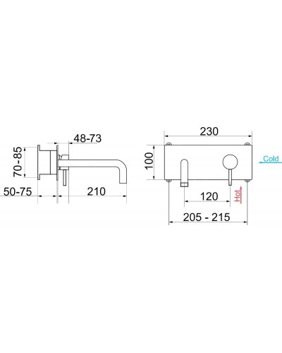 Смеситель для раковины RGW Shower Panels SP-45-10 B 21140545-04 Черный