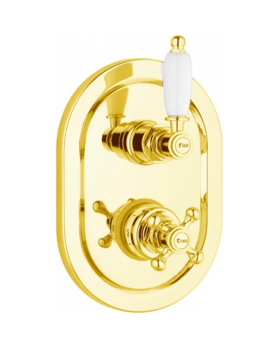 Встраиваемый термостатический смеситель на 2 выхода с девиатором CEZARES ELITE-VDIM2-T-03/24-Bi