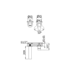Смеситель для раковины Cezares NAUTIC-BLI2-01-W0 Хром