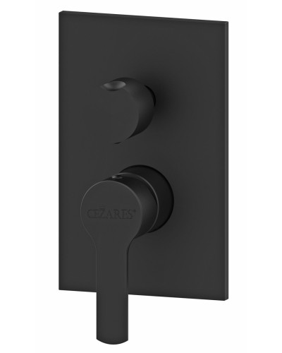 Встраиваемый смеситель для душа с поворотным переключателем на 3 выхода CEZARES OVEST-DEV3-NOP