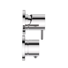 Встраиваемый однорычажный смеситель на 3 выхода с тонкой ручкой CEZARES LEAF-VDIM3-L-01