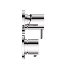 Встраиваемый однорычажный смеситель на 3 выхода с тонкой ручкой CEZARES LEAF-VDIM3-L-01