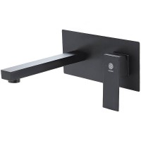 Смеситель для раковины Orange Lutz M04-722b Черный матовый