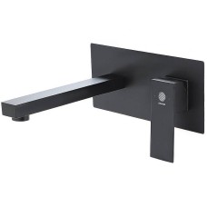 Смеситель для раковины Orange Lutz M04-722b Черный матовый