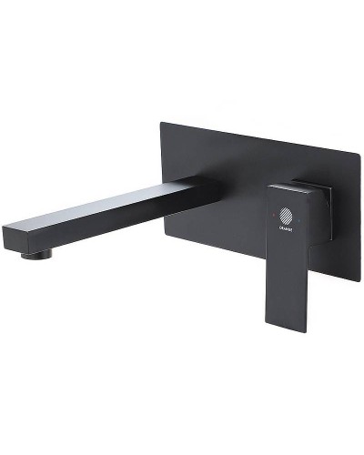 Смеситель для раковины Orange Lutz M04-722b Черный матовый