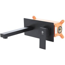 Смеситель для раковины Orange Lutz M04-722b Черный матовый