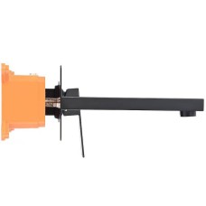 Смеситель для раковины Orange Lutz M04-722b Черный матовый