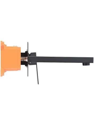 Смеситель для раковины Orange Lutz M04-722b Черный матовый