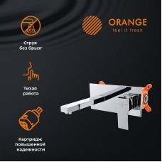 Смеситель для раковины Orange Lutz M04-722cr Хром