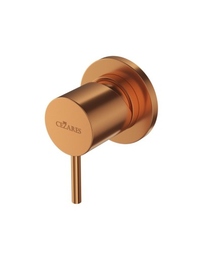 Встраиваемый однорычажный смеситель с тонкой ручкой CEZARES LEAF-DIM-L-SS