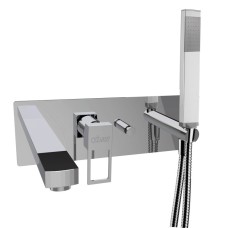 Встраиваемый смеситель для ванны и душа однорычажный в комплекте с ручным душем CEZARES EFFECT-VDM2-01