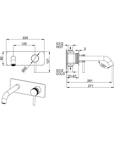 Смеситель для раковины Allen Brau Priority 5.31003-BN Никель брашированный