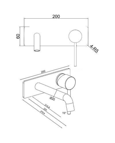 Смеситель для раковины Allen Brau Glority 5.51004-31 Черный матовый