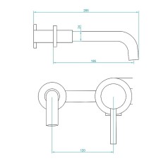 Смеситель для раковины RGW Shower Panels SP-47B 51140547-04 Черный матовый