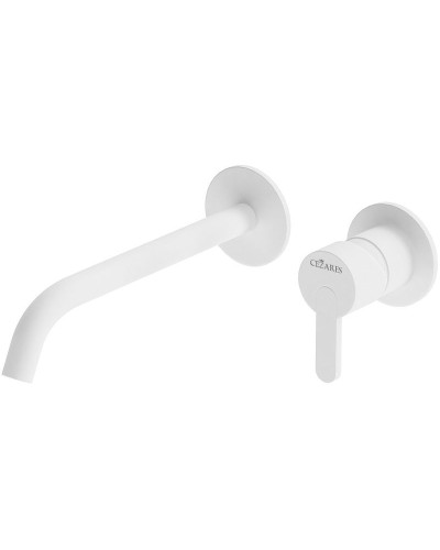 Смеситель для раковины Cezares Leaf LEAF-BLI2-BIO Белый матовый