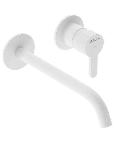 Смеситель для раковины Cezares Leaf LEAF-BLI2-BIO Белый матовый