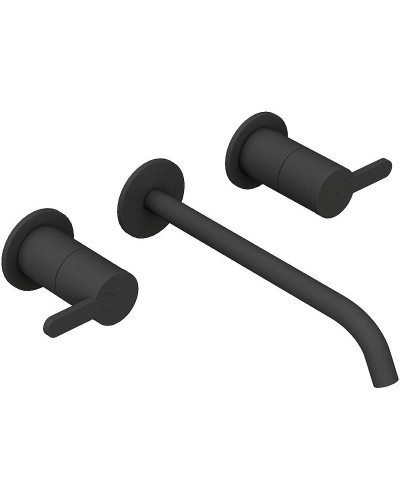 Смеситель для раковины Cezares Leaf LEAF-BLI3L-NOP Черный матовый