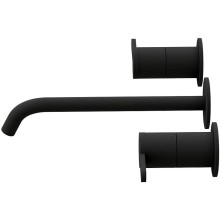 Смеситель для раковины Cezares Leaf LEAF-BLI3L-NOP Черный матовый