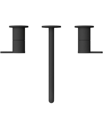 Смеситель для раковины Cezares Leaf LEAF-BLI3L-NOP Черный матовый