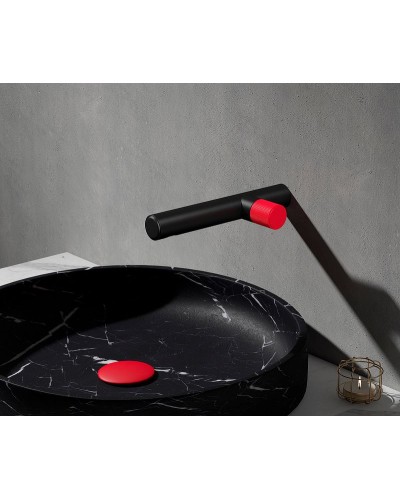 Смеситель для раковины Bronze de Luxe Avantgarde 2021RH Черный Красный