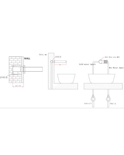 Смеситель для раковины Bronze de Luxe Avantgarde 2021GB Бронзовый