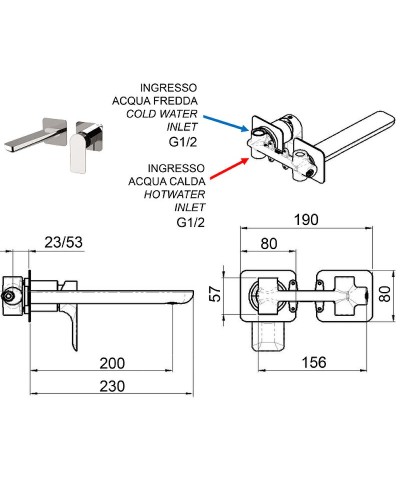Смеситель для раковины Remer Infinity I15PLBO Белый матовый