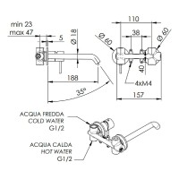 Смеситель для раковины Remer X-Style X15PLDO Золото