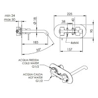 Смеситель для раковины Remer X-Style X15L Хром