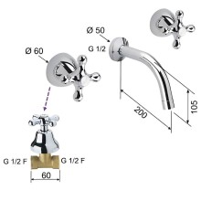 Смеситель для раковины Remer Liberty 10LI Хром