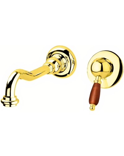 Смеситель для раковины Cezares Elite ELITE-BLS1-03/24-Nc Золото 24 карат