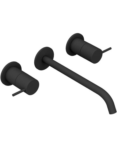 Смеситель для раковины Cezares Leaf LEAF-BLI3L-L-NOP Черный матовый