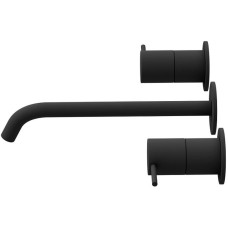 Смеситель для раковины Cezares Leaf LEAF-BLI3L-L-NOP Черный матовый