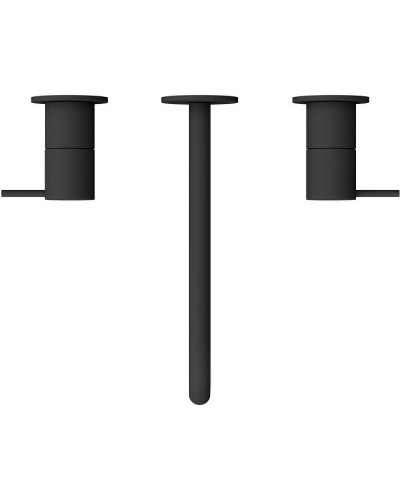 Смеситель для раковины Cezares Leaf LEAF-BLI3L-L-NOP Черный матовый