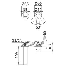 Смеситель для раковины Cezares Nautic NAUTIC-BLI2-BIO Белый матовый