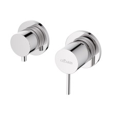 Встраиваемый однорычажный смеситель на 3 выхода с тонкой ручкой CEZARES LEAF-VDIM3-L-01