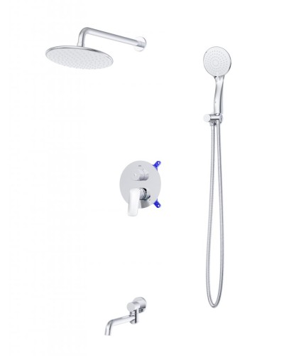 Душевой комплект встраиваемый с изливом BelBagno MARINO-VDSET-CRM