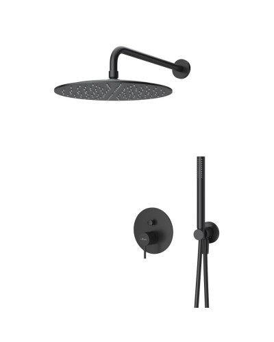 Душевая система CEZARES LEAF-DSIP-30-L-NOP черный матовый