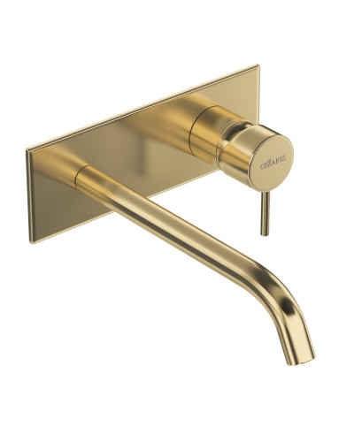 Смеситель для раковины встраиваемый однорычажный, с тонкой ручкой CEZARES LEAF-BLI1-20-L-SR