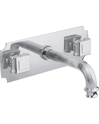 Встраиваемый смеситель на раковину хром, ручки металл Cezares Olimp OLIMP-BLS2-01-O